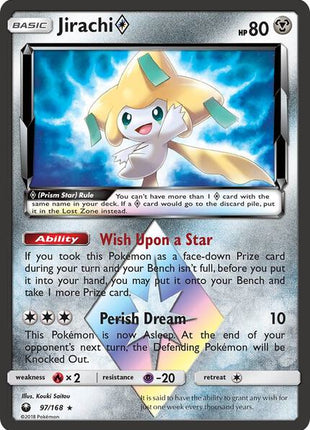Jirachi Prism Star - SM Celestial Storm - Holofoil - Near Mint (NM)