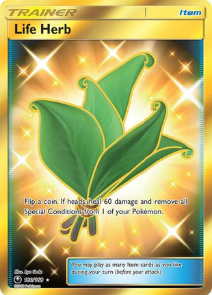 Life Herb (Secret) - SM Celestial Storm - Holofoil - Lightly Played (LP)