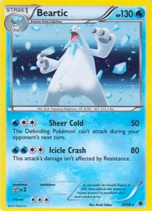 Beartic - 30/98 (Cracked Ice Holo) - Blister Exclusives - Holofoil - Near Mint (NM)