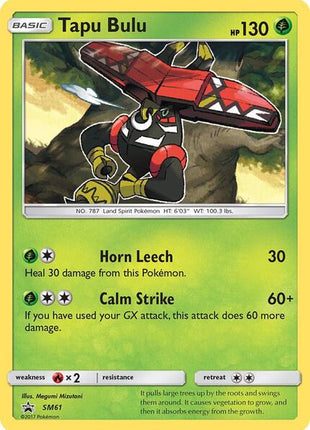 Tapu Bulu - SM61 - SM Promos - Holofoil - Near Mint (NM)