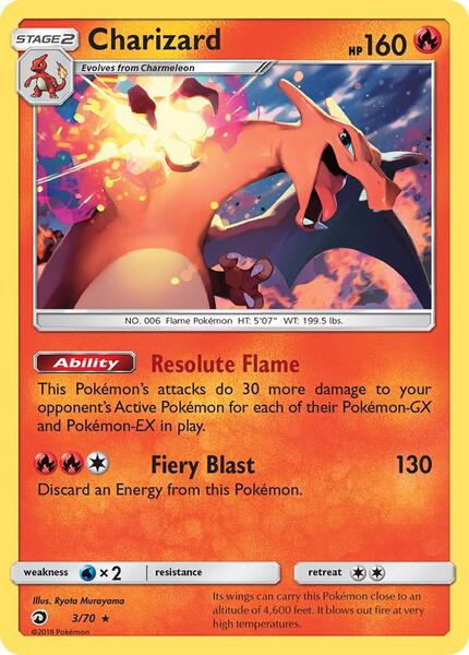 Charizard - Dragon Majesty - Holofoil - Lightly Played (LP)