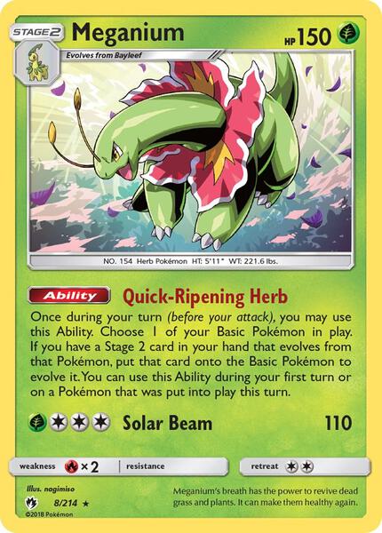 Meganium - SM Lost Thunder - Holofoil - Near Mint (NM)