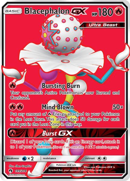 Blacephalon GX (Full Art) - SM Lost Thunder - Holofoil - Near Mint (NM)