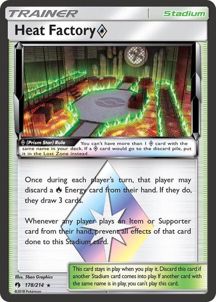 Heat Factory Prism Star - SM Lost Thunder - Holofoil - Near Mint (NM)