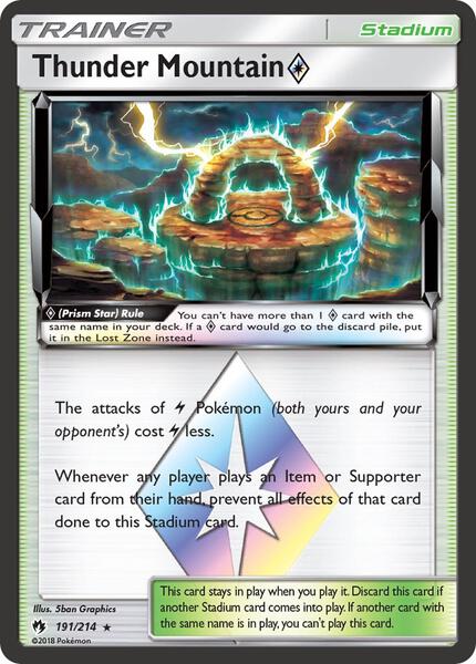 Thunder Mountain Prism Star - SM Lost Thunder - Holofoil - Near Mint (NM)