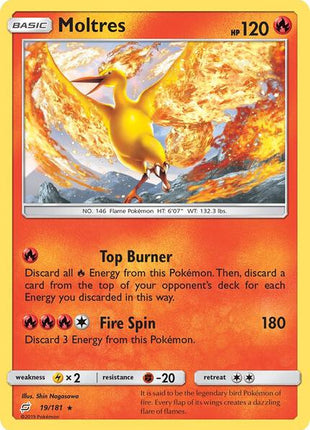 Moltres - SM Team Up - Reverse Holofoil - Lightly Played (LP)