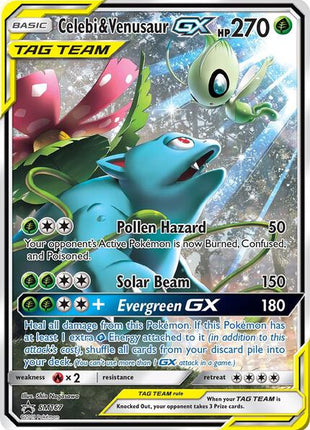 Celebi & Venusaur GX - SM167 - SM Promos - Holofoil - Near Mint (NM)