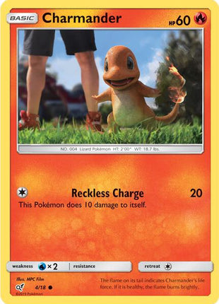 Charmander (Holo Common) - Detective Pikachu - Holofoil - Damaged