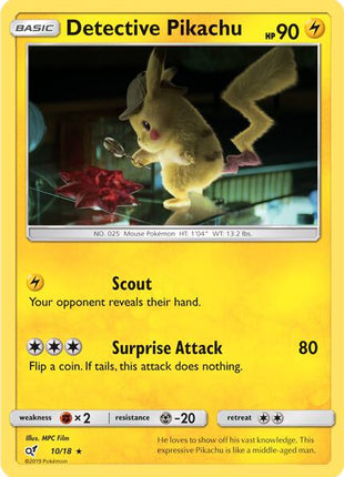 Detective Pikachu - Detective Pikachu - Holofoil - Near Mint (NM)