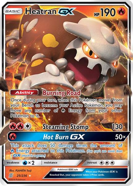 Heatran GX - SM Unified Minds - Holofoil - Near Mint (NM)