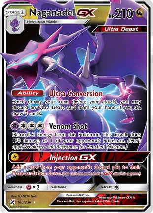 Naganadel GX - SM Unified Minds - Holofoil - Heavily Played (HP)