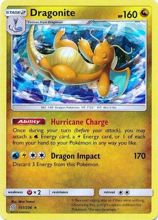 Dragonite - 151/236 (Cracked Ice Holo) - Deck Exclusives - Holofoil - Near Mint (NM)