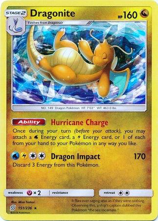 Dragonite - 151/236 (Cracked Ice Holo) - Deck Exclusives - Holofoil - Near Mint (NM)