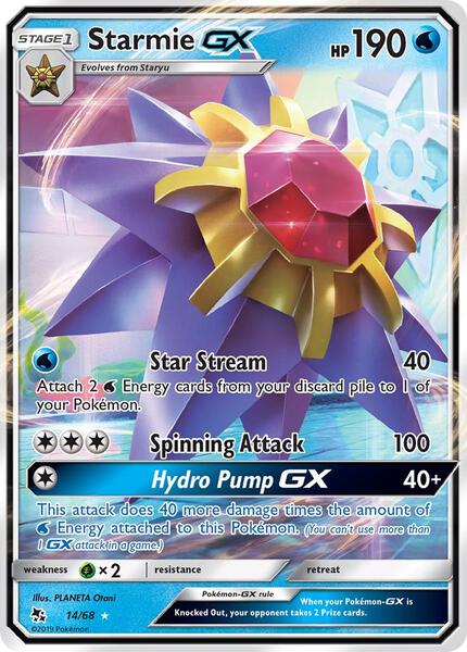 Starmie GX - Hidden Fates - Holofoil - Near Mint (NM)