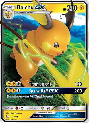 Raichu GX - Hidden Fates - Holofoil - Near Mint (NM)