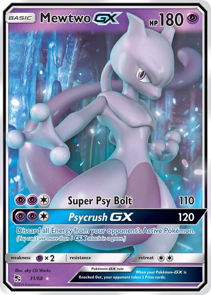 Mewtwo GX - Hidden Fates - Holofoil - Near Mint (NM)
