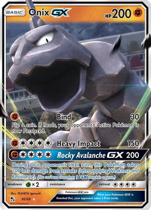 Onix GX - Hidden Fates - Holofoil - Near Mint (NM)