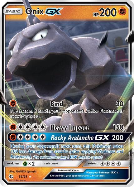 Onix GX - Hidden Fates - Holofoil - Near Mint (NM)