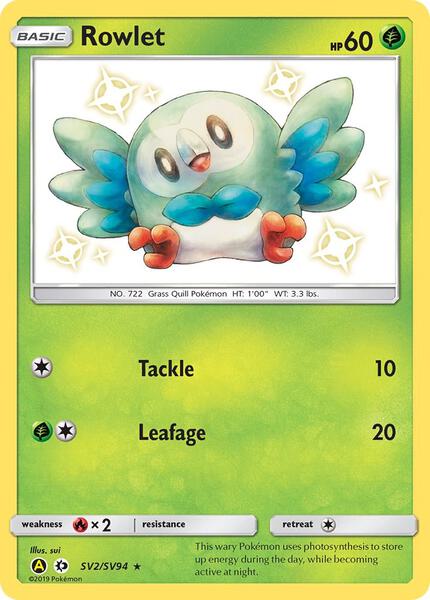 Rowlet - Hidden Fates Shiny Vault - Holofoil - Near Mint (NM)