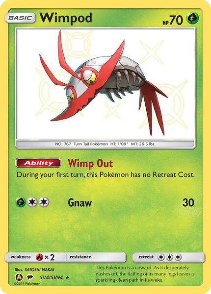 Wimpod - Hidden Fates Shiny Vault - Holofoil - Near Mint (NM)