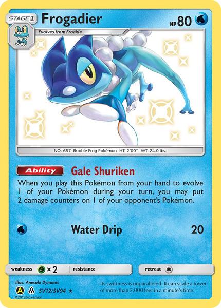 Frogadier - Hidden Fates Shiny Vault - Holofoil - Near Mint (NM)