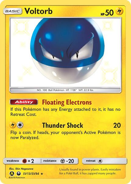 Voltorb - Hidden Fates Shiny Vault - Holofoil - Near Mint (NM)