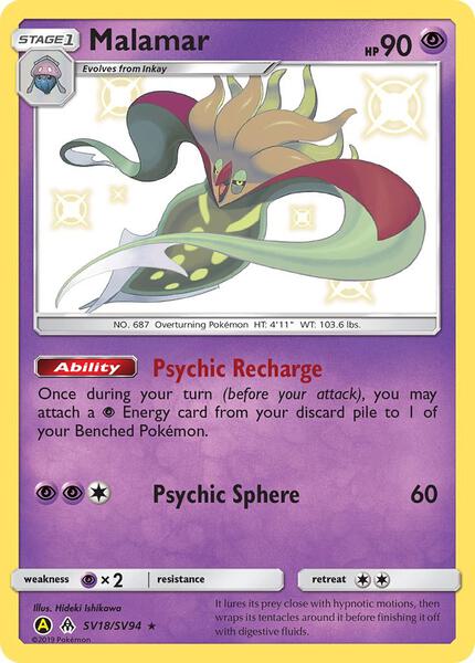 Malamar - Hidden Fates Shiny Vault - Holofoil - Near Mint (NM)