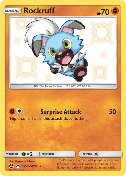 Rockruff - Hidden Fates Shiny Vault - Holofoil - Near Mint (NM)