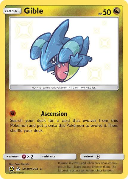 Gible - Hidden Fates Shiny Vault - Holofoil - Near Mint (NM)
