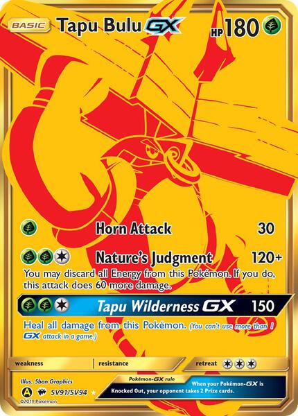 Tapu Bulu GX - Hidden Fates Shiny Vault - Holofoil - Near Mint (NM)