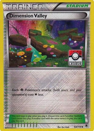 Dimension Valley - 93/119 (Pokemon League) - League and Championship Cards - Reverse Holofoil - Near Mint (NM)