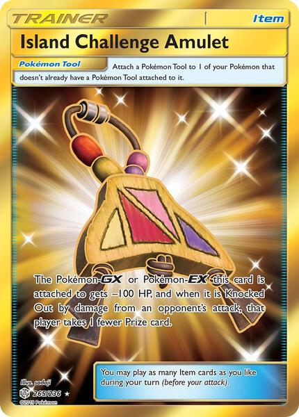 Island Challenge Amulet (Secret) - SM Cosmic Eclipse - Holofoil - Near Mint (NM)