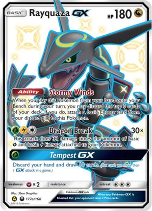 Rayquaza GX - 177a/168 - Alternate Art Promos - Holofoil - Near Mint (NM)