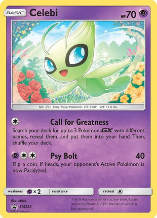 Celebi - SM224 - SM Promos - Holofoil - Lightly Played (LP)