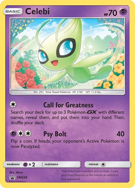 Celebi - SM224 - SM Promos - Holofoil - Lightly Played (LP)