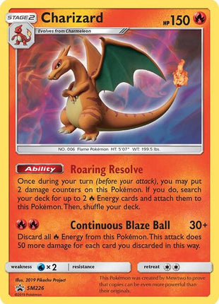 Charizard - SM226 - SM Promos - Holofoil - Lightly Played (LP)