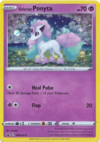 Galarian Ponyta - SWSH013 - SWSH Sword and Shield Promo Cards - Holofoil - Near Mint (NM)