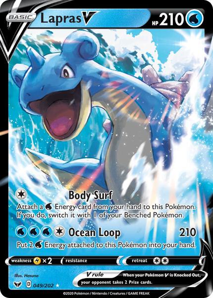 Lapras V - SWSH01 Sword and Shield Base Set - Holofoil - Near Mint (NM)