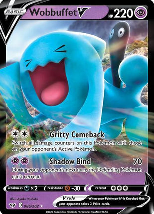 Wobbuffet V - SWSH01 Sword and Shield Base Set - Holofoil - Near Mint (NM)
