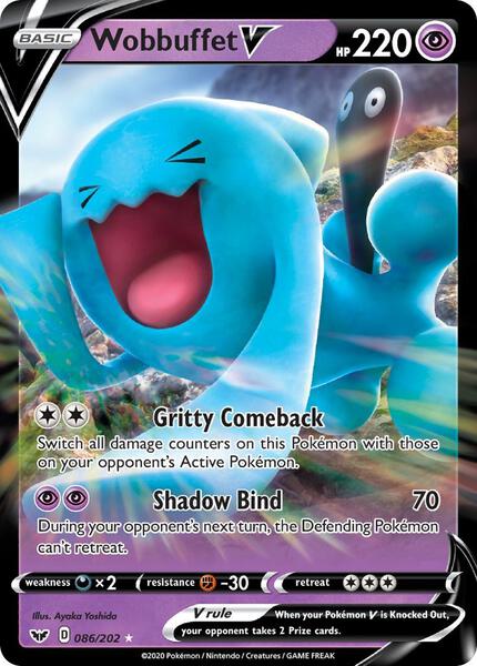 Wobbuffet V - SWSH01 Sword and Shield Base Set - Holofoil - Near Mint (NM)