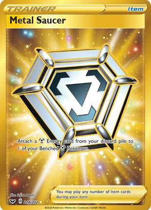 Metal Saucer (Secret) - SWSH01 Sword and Shield Base Set - Holofoil - Near Mint (NM)