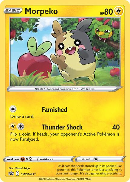 Morpeko - SWSH031 - SWSH Sword and Shield Promo Cards - Holofoil - Near Mint (NM)