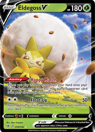 Eldegoss V - SWSH02 Rebel Clash - Holofoil - Near Mint (NM)