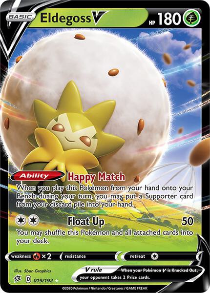 Eldegoss V - SWSH02 Rebel Clash - Holofoil - Near Mint (NM)