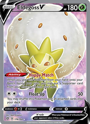 Eldegoss V (Full Art) - SWSH02 Rebel Clash - Holofoil - Near Mint (NM)