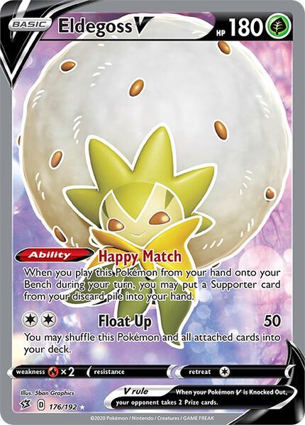 Eldegoss V (Full Art) - SWSH02 Rebel Clash - Holofoil - Near Mint (NM)