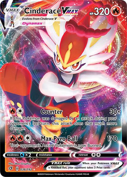 Cinderace VMAX - SWSH02 Rebel Clash - Holofoil - Near Mint (NM)