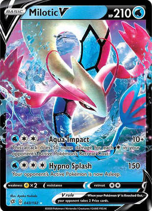 Milotic V - SWSH02 Rebel Clash - Holofoil - Near Mint (NM)