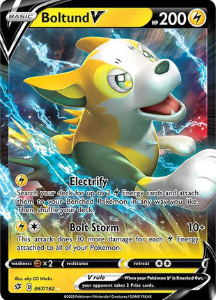 Boltund V - SWSH02 Rebel Clash - Holofoil - Near Mint (NM)
