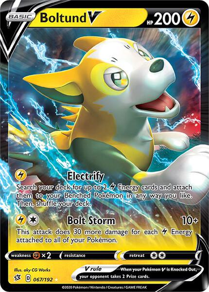 Boltund V - SWSH02 Rebel Clash - Holofoil - Near Mint (NM)